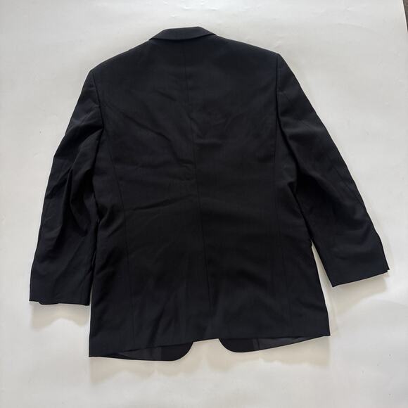 Jones New York 40R 34x29 Black 100% Wool Mens Jacket Pants Tux Tuxedo - Picture 5 of 16